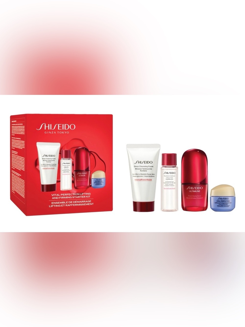 NEW/SEALED Shiseido Vital Perfection Lifting & Firming Starter Kit 4-piece